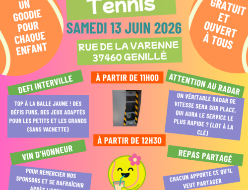 🎾 Fête du Tennis à Genillé – Samedi 13 Juin 2026