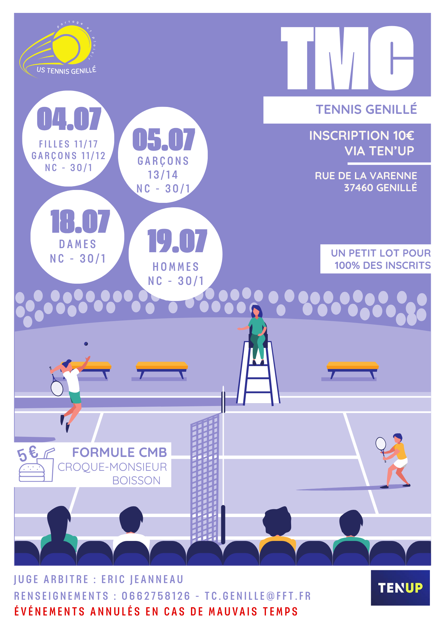 Tournois Multi-Chances (TMC) – Juillet 2026